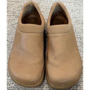 Kalso Earth Shoes Men's Brown Tan Leather Negative Heel Loafers Size US 11.5